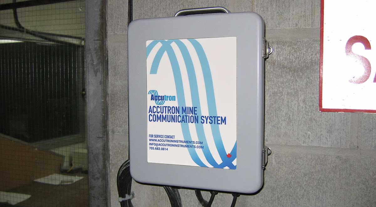 Accutron mine communication station