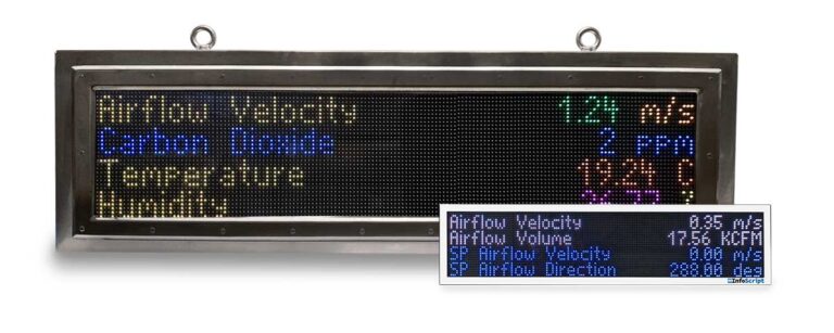 InfoScript industrial LED display
