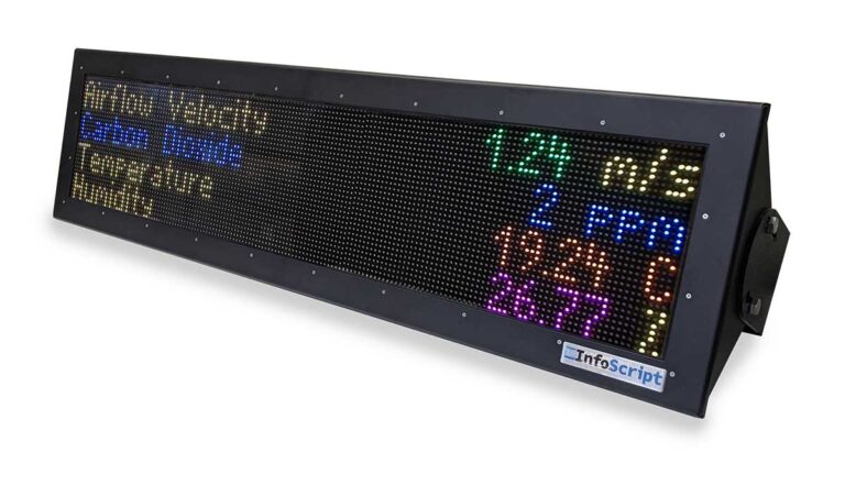 InfoScript plastic LED display